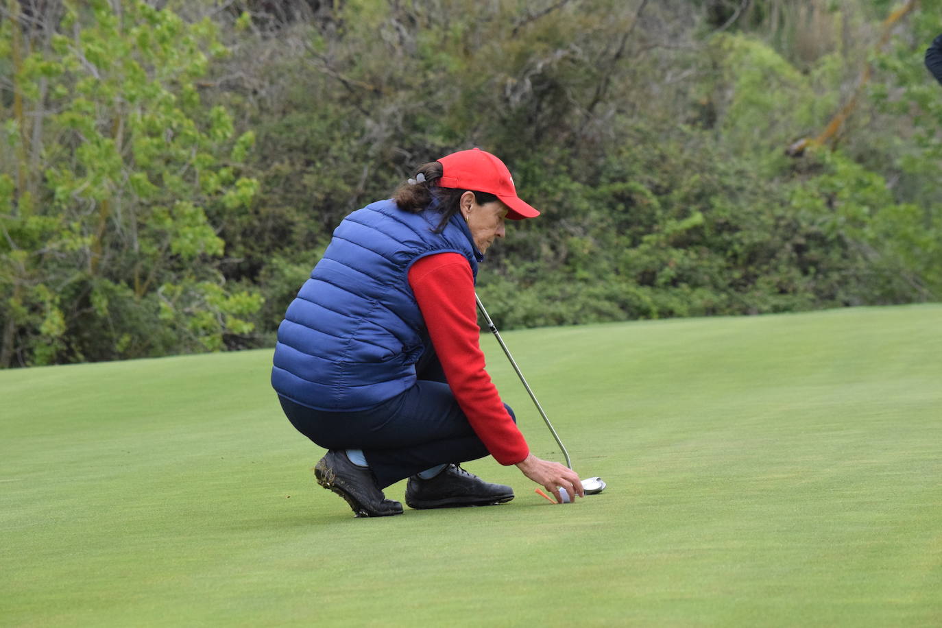 Imágenes de los jugadores durante el Torneo Viña Ibalba, de la Liga de Golf y Vino.