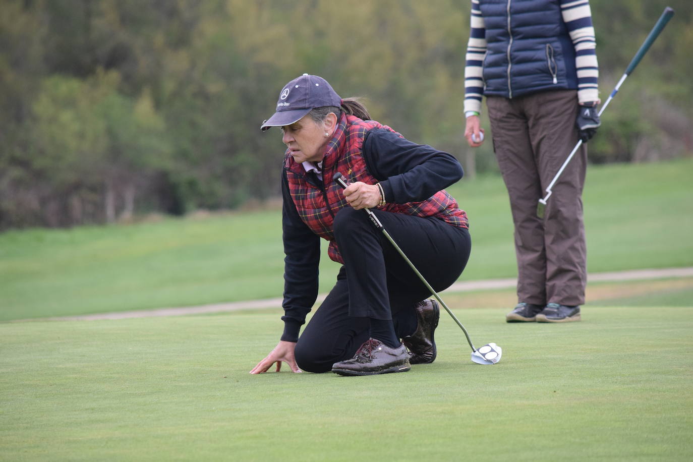 Imágenes de los jugadores durante el Torneo Viña Ibalba, de la Liga de Golf y Vino.