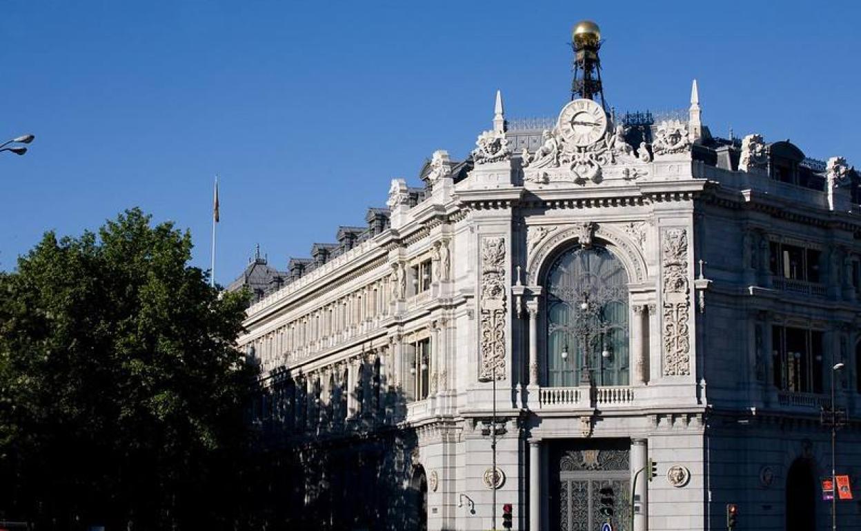 Fachada del Banco de España. 