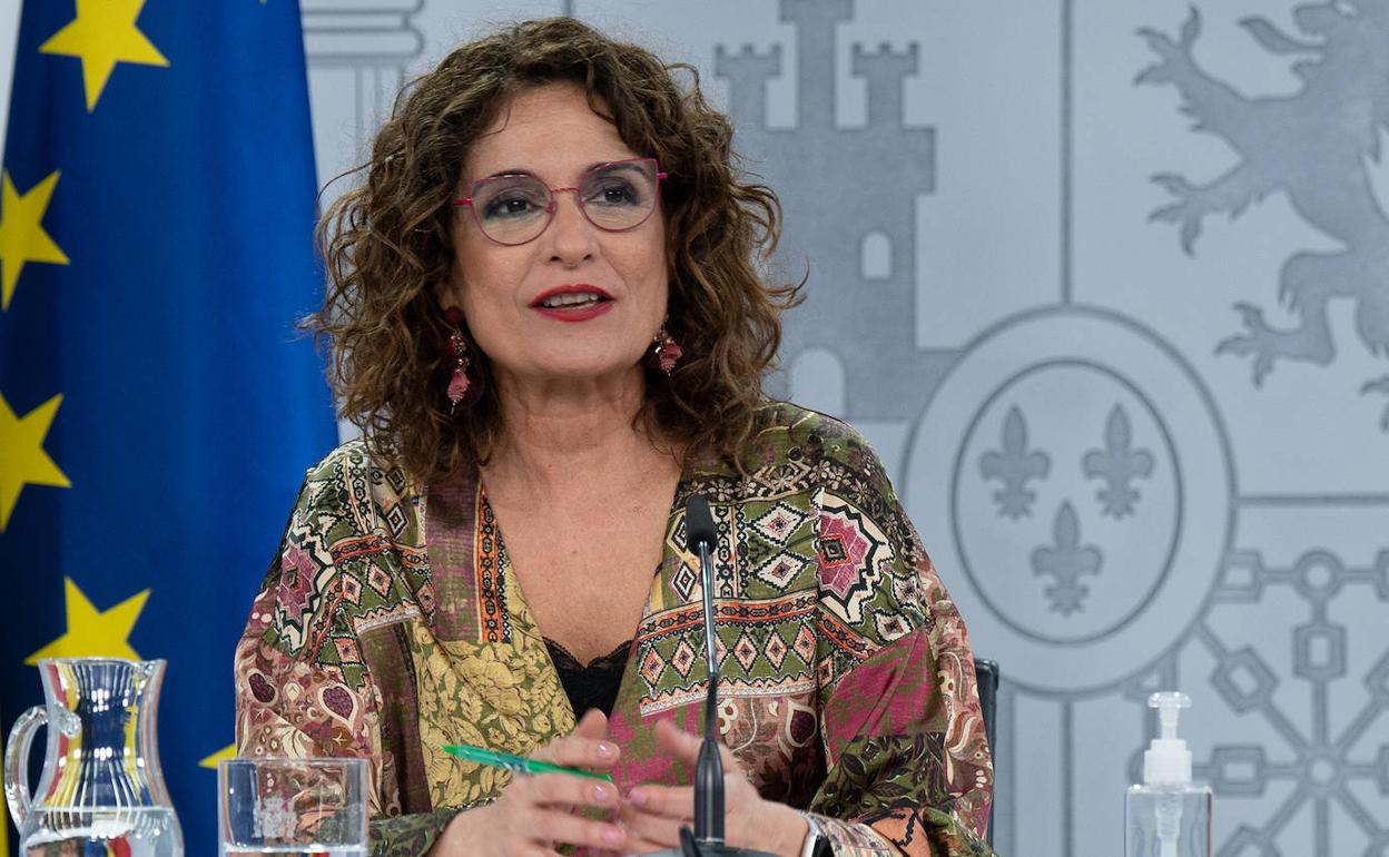 La ministra de Hacienda, María Jesús Montero. 