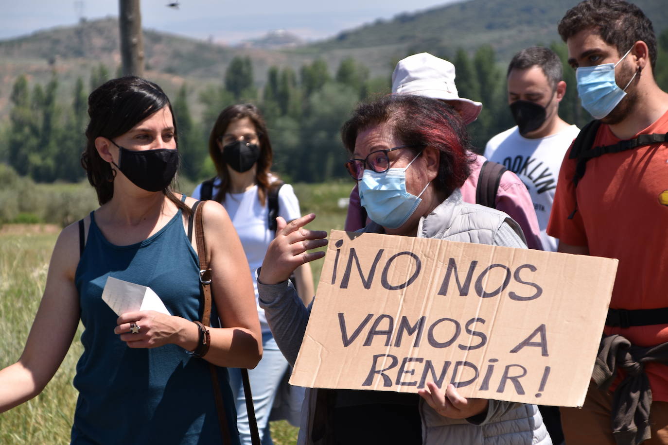 Fotos: Marcha contra los &#039;gigantes&#039; en el valle de Ocón