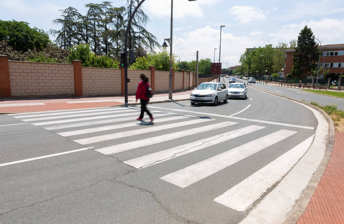 Fotos: El estado de las obras del Eje ciclista Los Lirios-El Cubo en Logroño