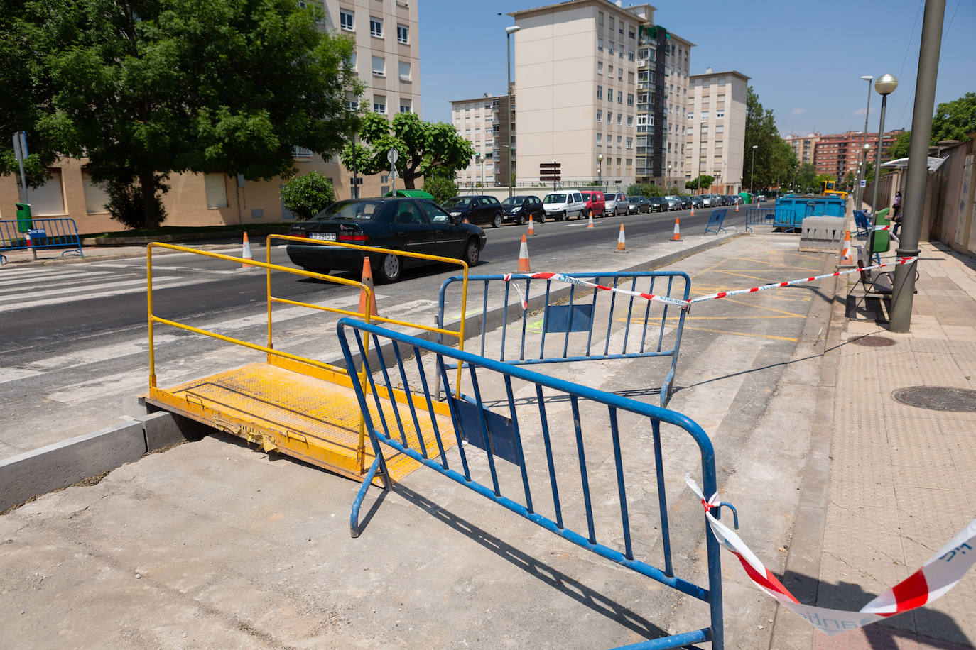 Fotos: El estado de las obras del Eje ciclista Los Lirios-El Cubo en Logroño