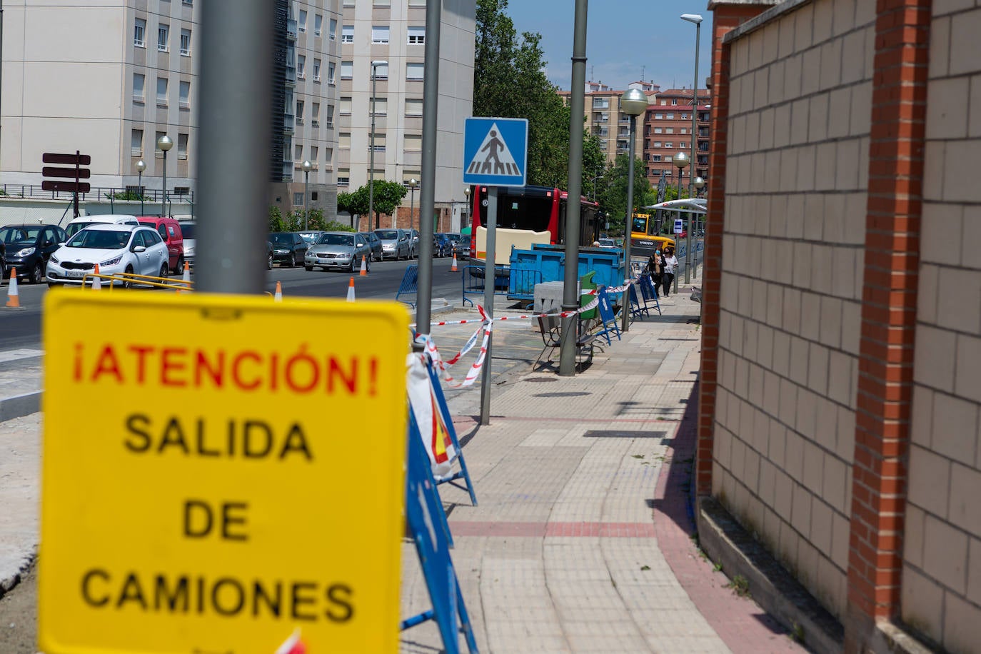 Fotos: El estado de las obras del Eje ciclista Los Lirios-El Cubo en Logroño