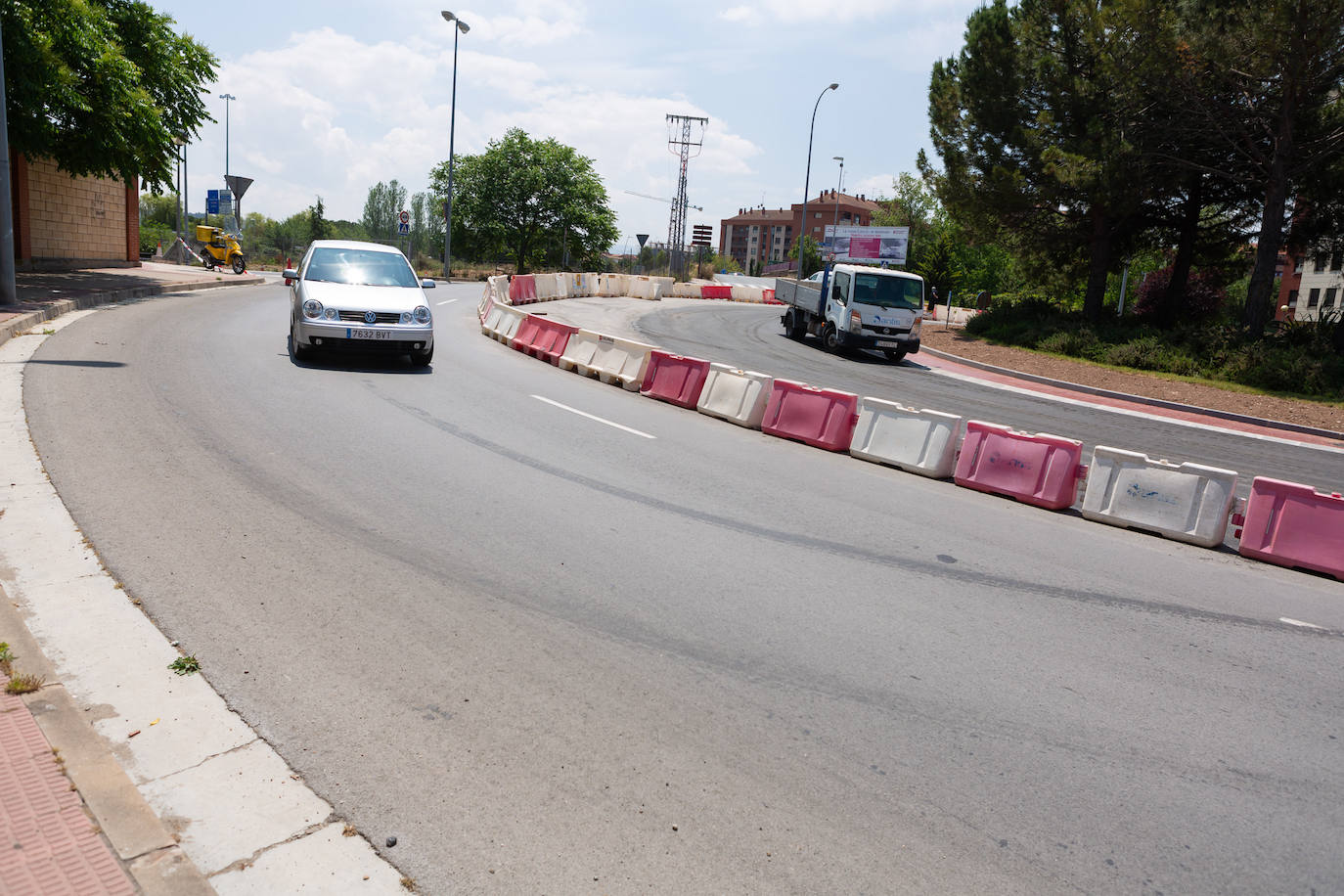 Fotos: El estado de las obras del Eje ciclista Los Lirios-El Cubo en Logroño