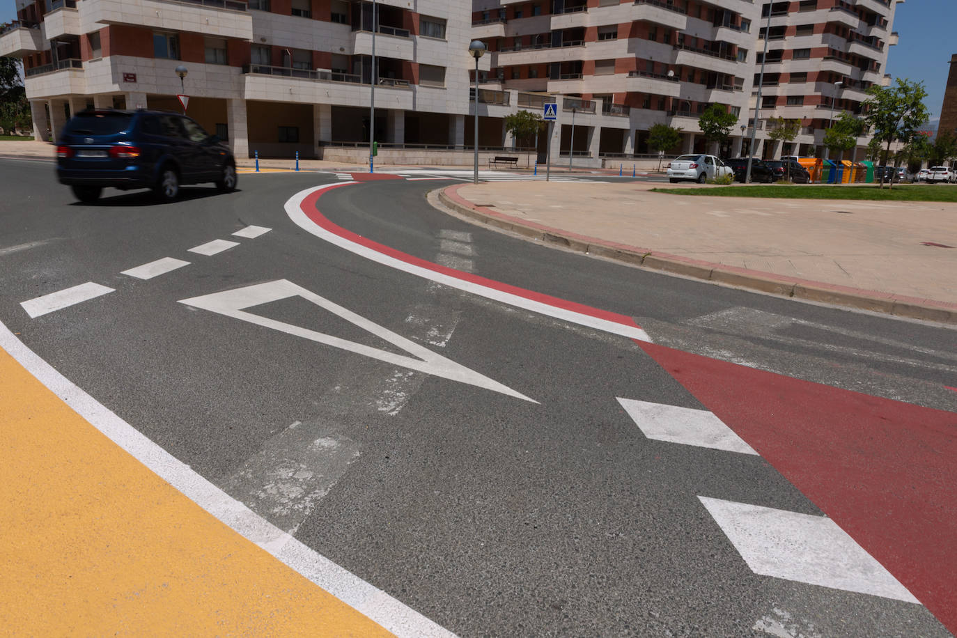 Fotos: El estado de las obras del Eje ciclista Los Lirios-El Cubo en Logroño