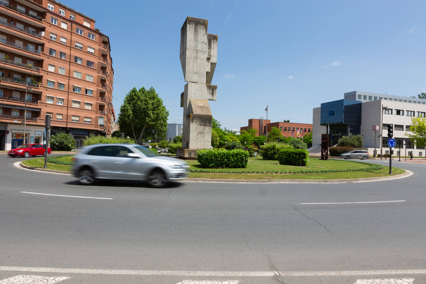 Fotos: El estado de las obras del Eje ciclista Los Lirios-El Cubo en Logroño