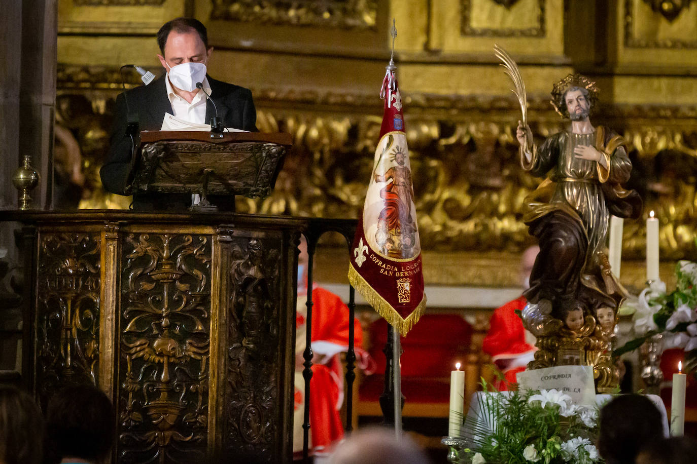 Numerosos actos han tenido lugar en el día del patrón de Logroño: el concierto de la Banda Municipal de Música en La Concha del Espolón, Encomienda de Santiago Lucronium, organizada por la Trapería de Klaus en el Serendipia e interpretación de Michel García de su canción a Logroño, homenaje a la ciudadanía que resistió el asedio, misa solemne de San Bernabé y actuación del Orfeón Logroñés en La Redonda y representaciones del teatro renacentista en el Auditorio.