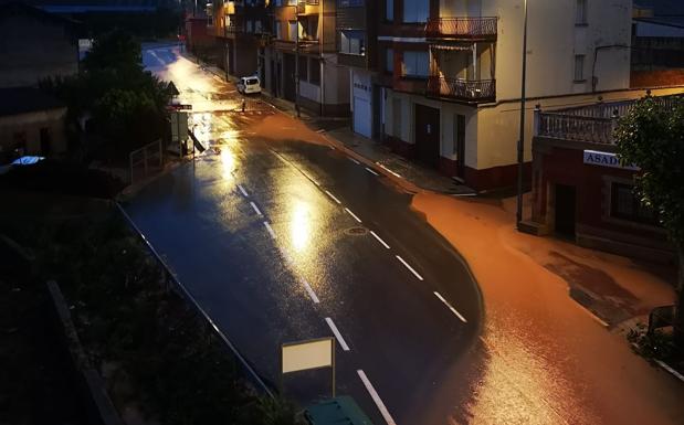 Imagen principal - Tercera tormenta en Fuenmayor en menos de dos semanas