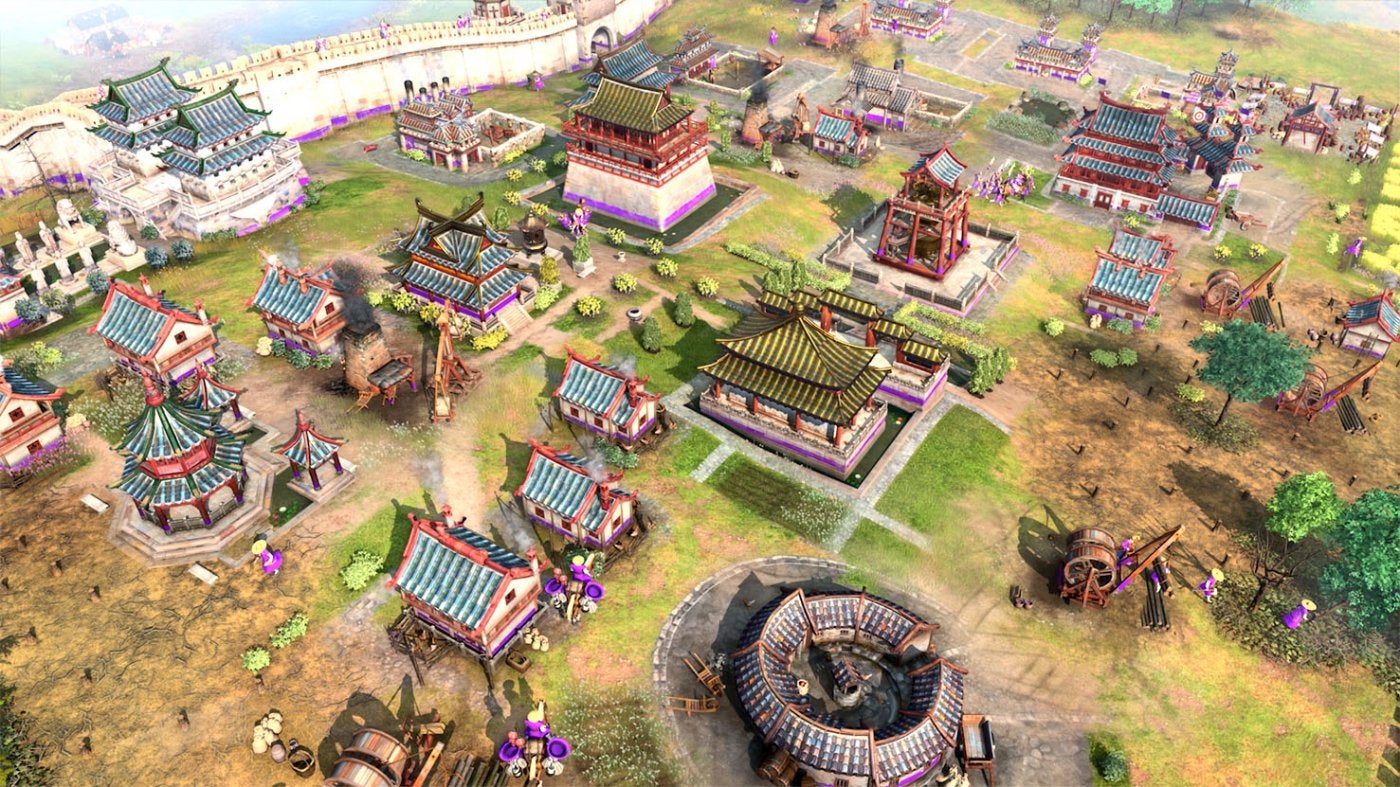 'Age of Empires IV'. La civilización china y sus pagodas. 