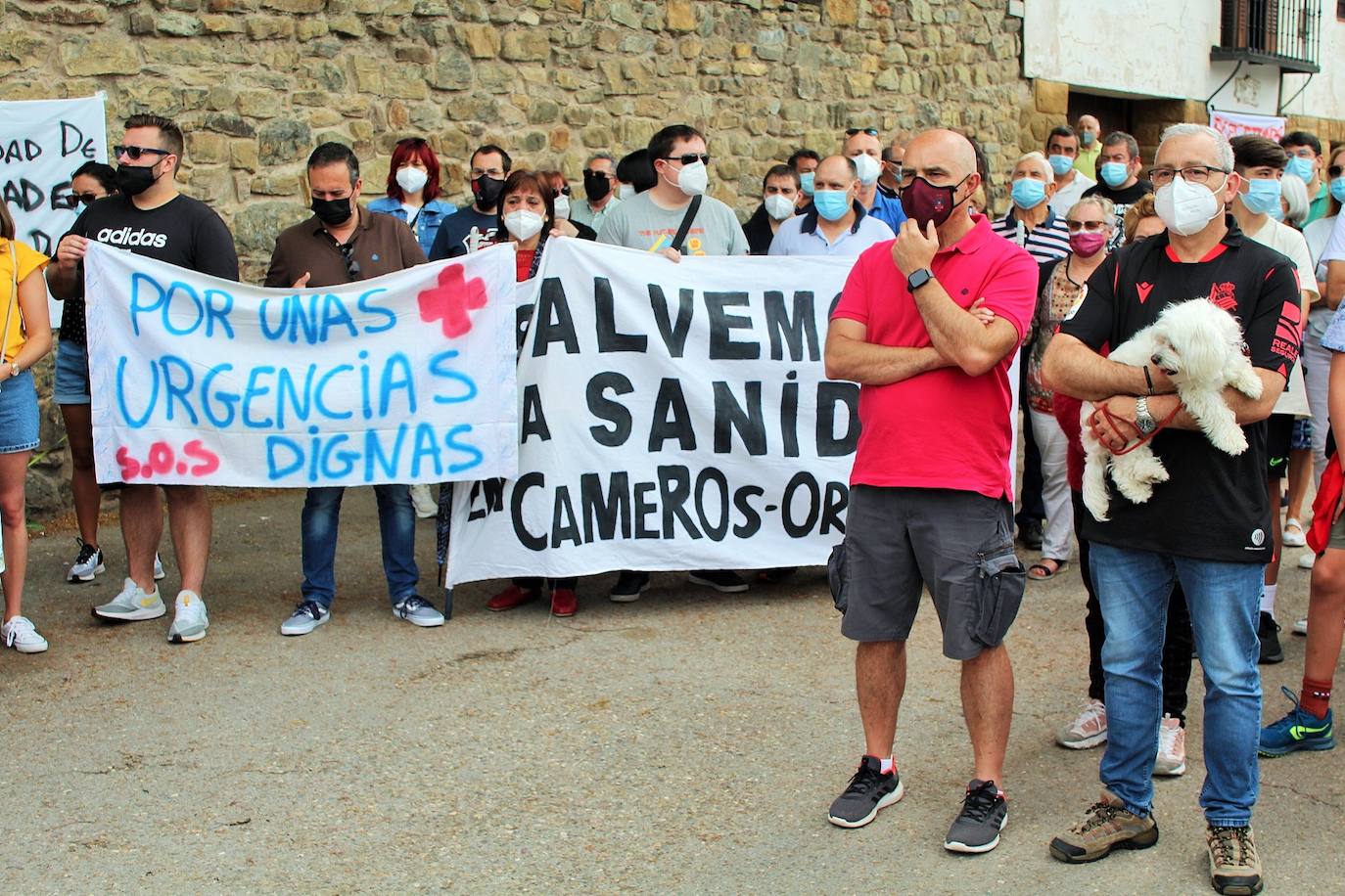 Fotos: Protesta en Cameros en defensa de las Urgencias