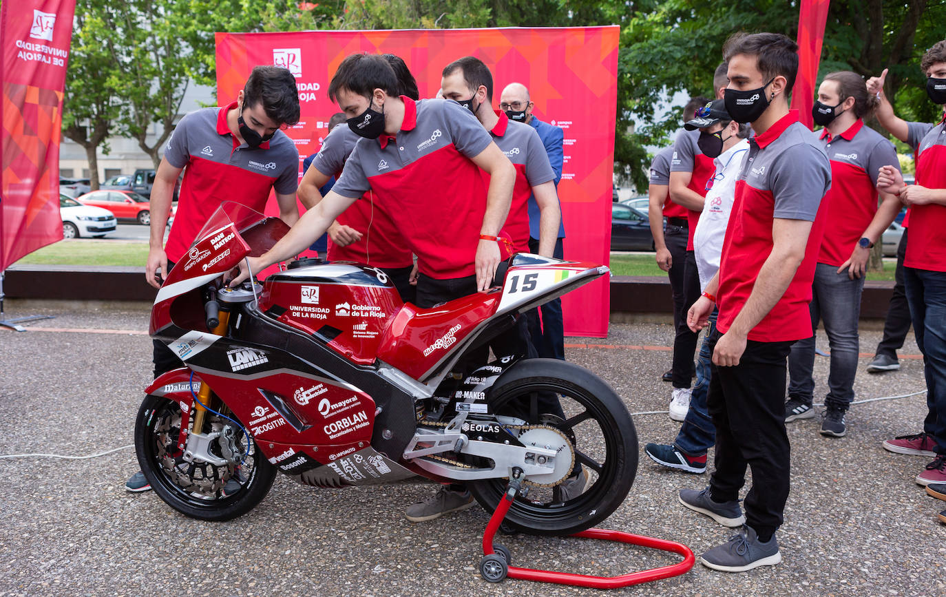 Fotos: La UR presenta la motocicleta que correrá en el Alcañiz