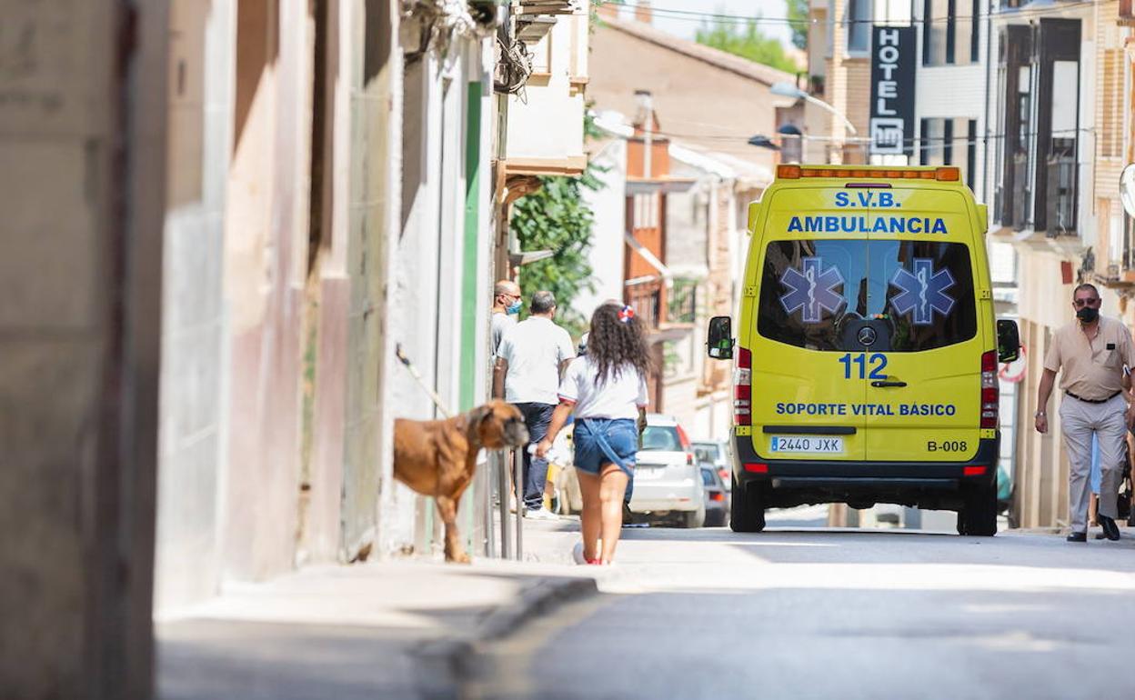 Una céntrica calle de Alfaro.