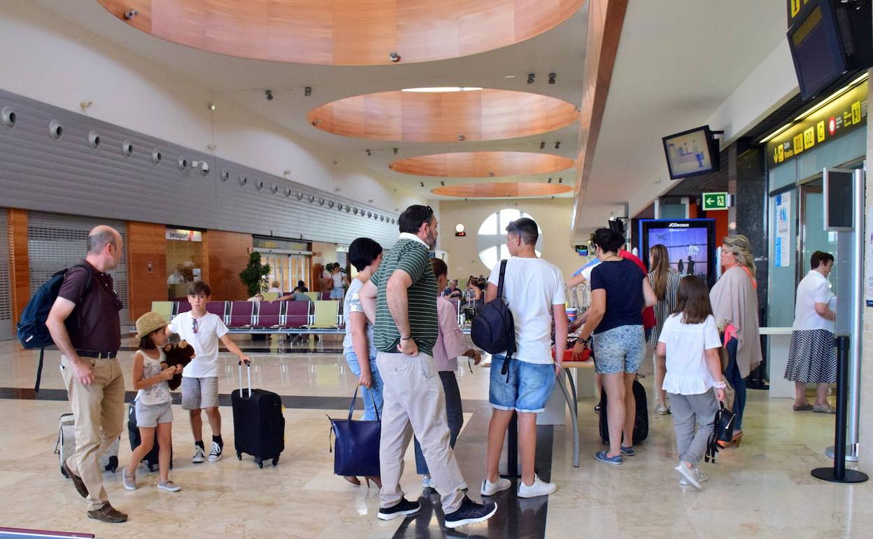 El aeropuerto de Agoncillo, en una imagen de archivo