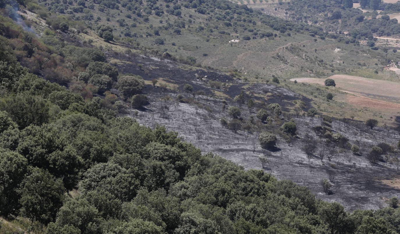 Fotos: La lucha contra el fuego, también el lunes