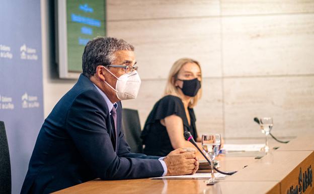 Pablo Rubio y María Somalo, esta mañana,