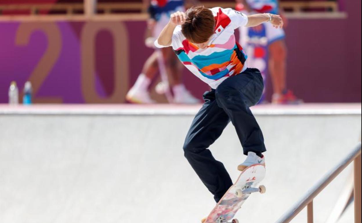 Yuto Horigome, campeón olímpico de skate 'street'.