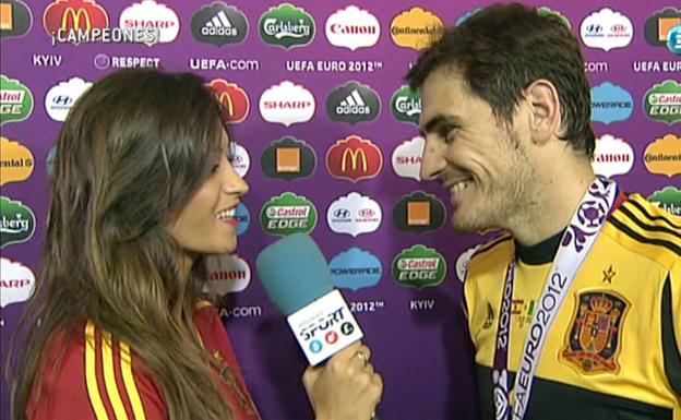 Sara Carbonero e Iker Casillas en 2010. 