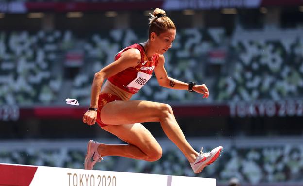 Carolina Robles, en un momento de la prueba.