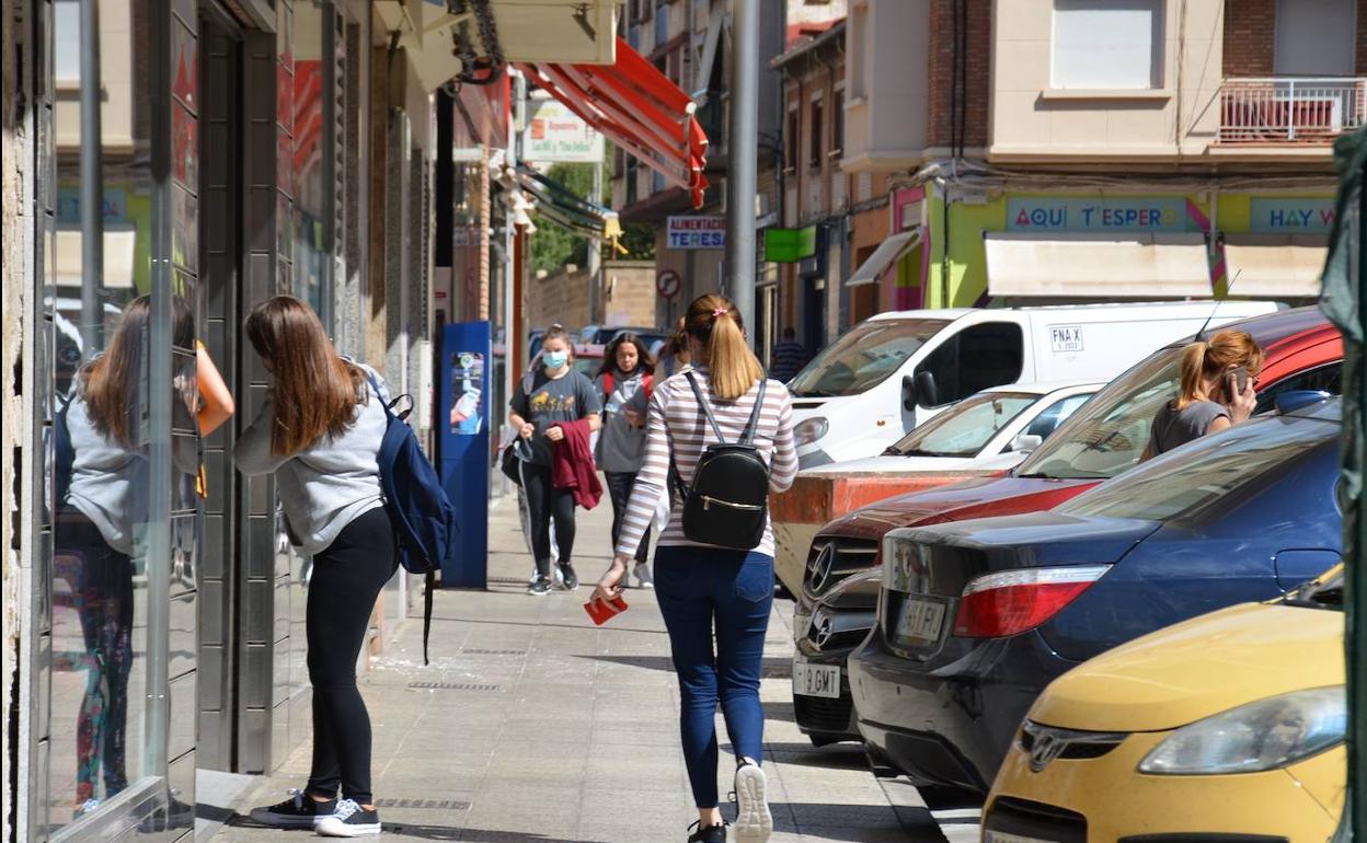 Una céntrica calle de Calahorra.