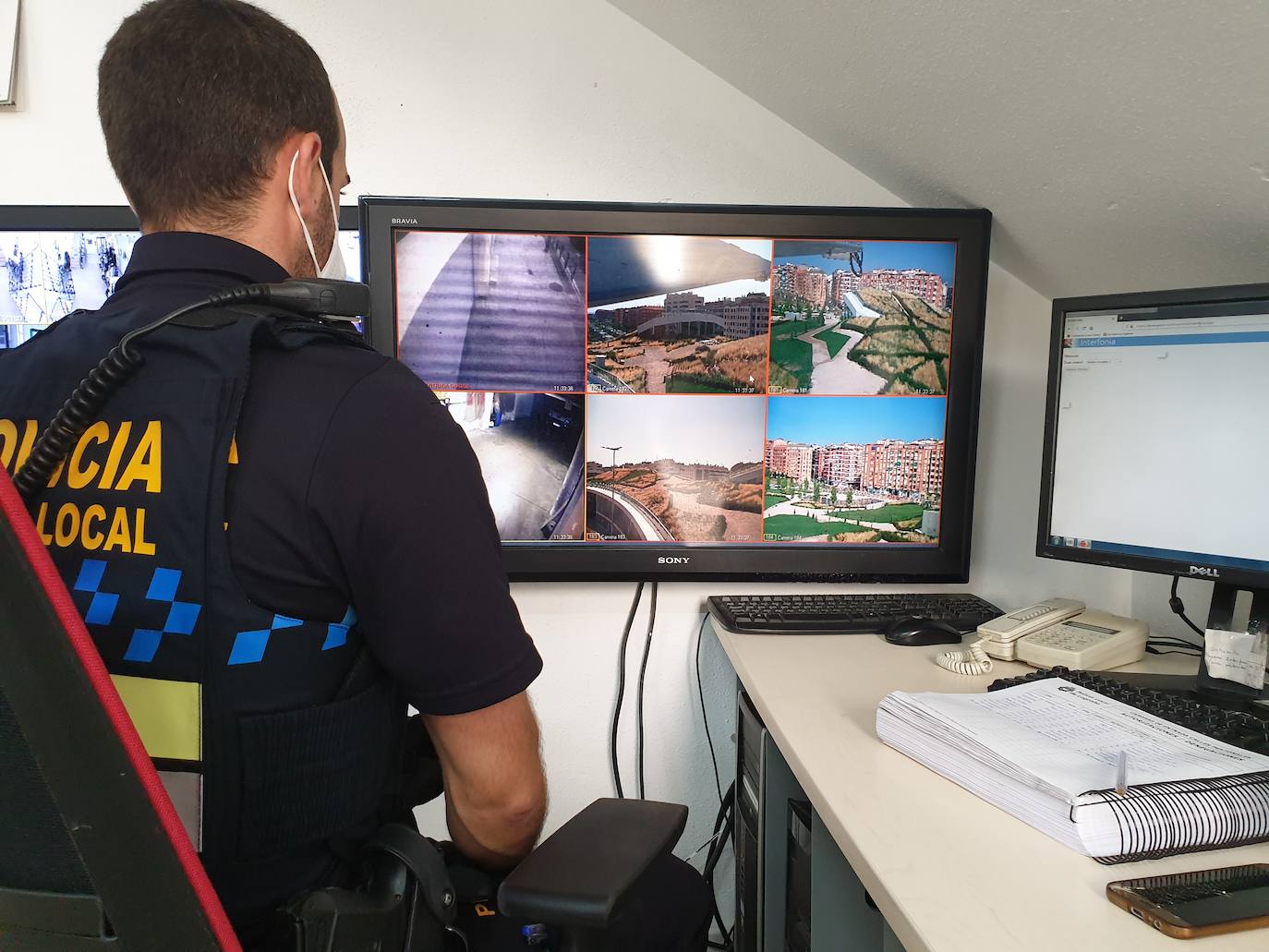 Sistema de videovigilancia para quel parque Felipe VI.