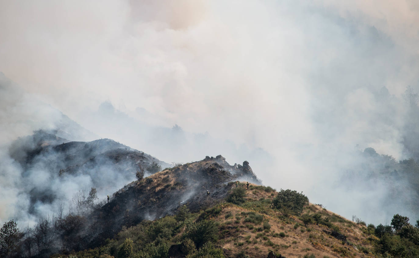 El fuego se ha originado en dos focos a las 13.30 horas de este sábado. 