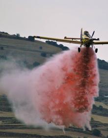 Imagen secundaria 2 - Trabajos para apagar el fuego en Pedroso. 