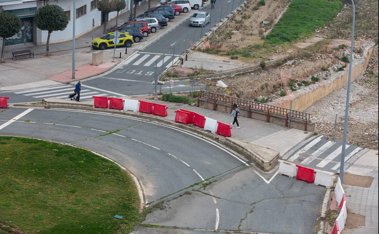 Imagen de archivo de las obras en el nudo de Vara de Rey. 