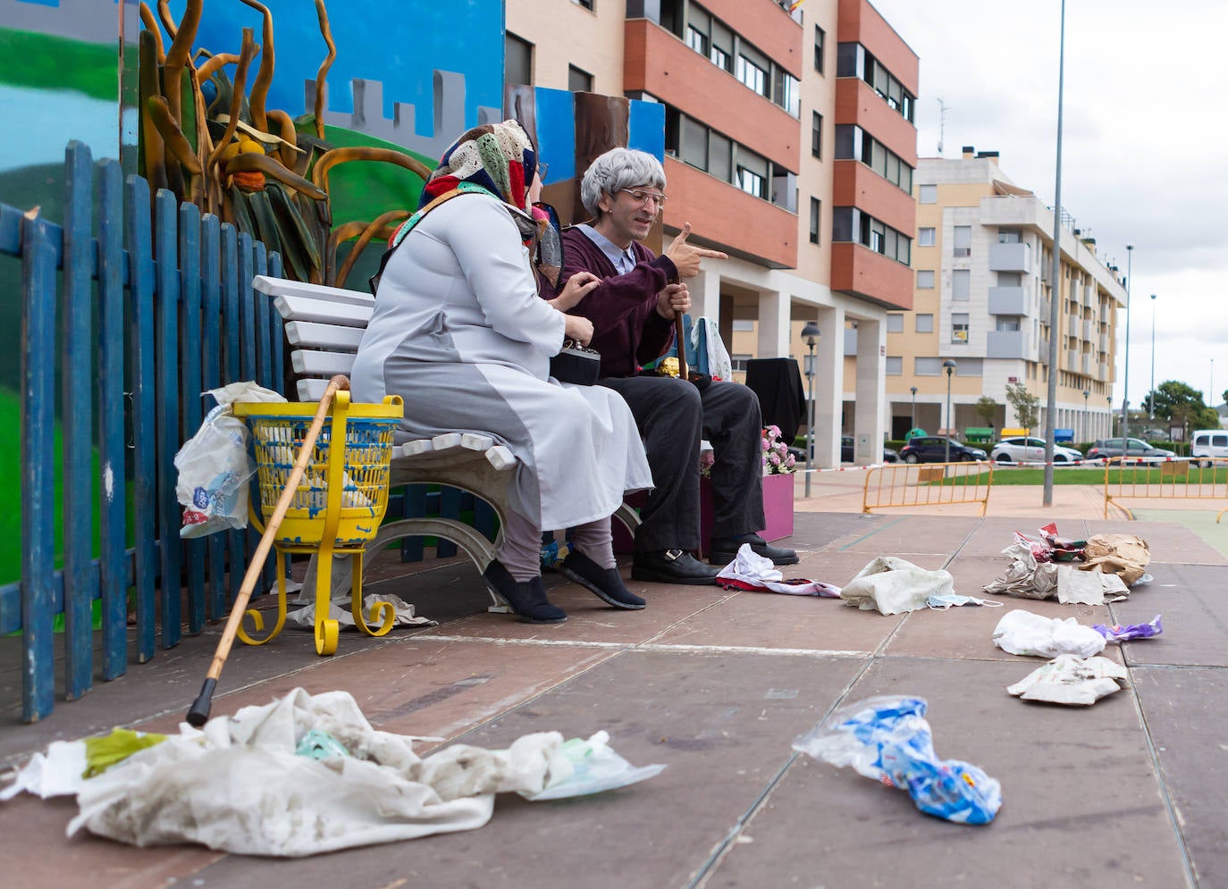 La compañía Tres Tristes Tigres ha protagonizado la mañana del sábado