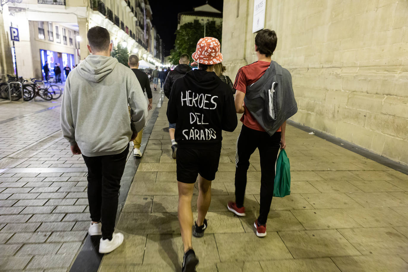 Los jóvenes se trasladaron desde el Casco Antiguo de la ciudad hasta el parque de la capital riojana