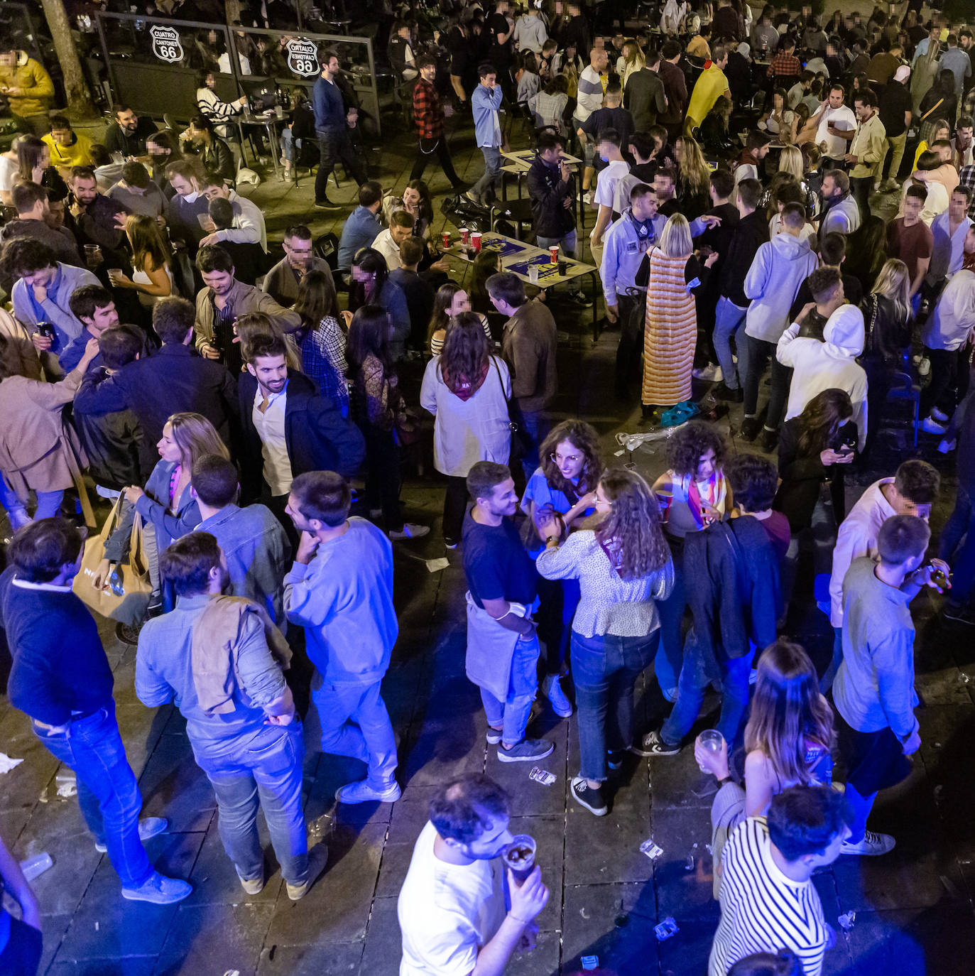 Los jóvenes se trasladaron desde el Casco Antiguo de la ciudad hasta el parque de la capital riojana
