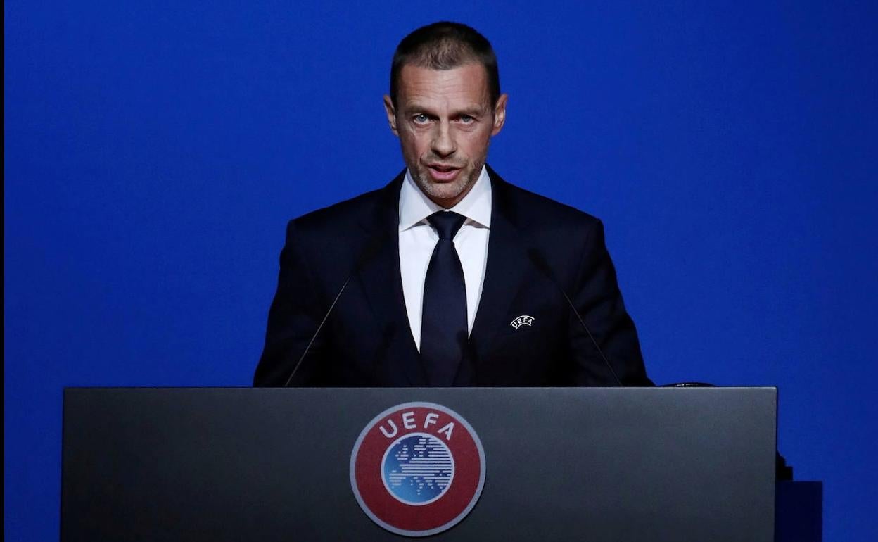 Aleksander Ceferin, presidente de la UEFA. 