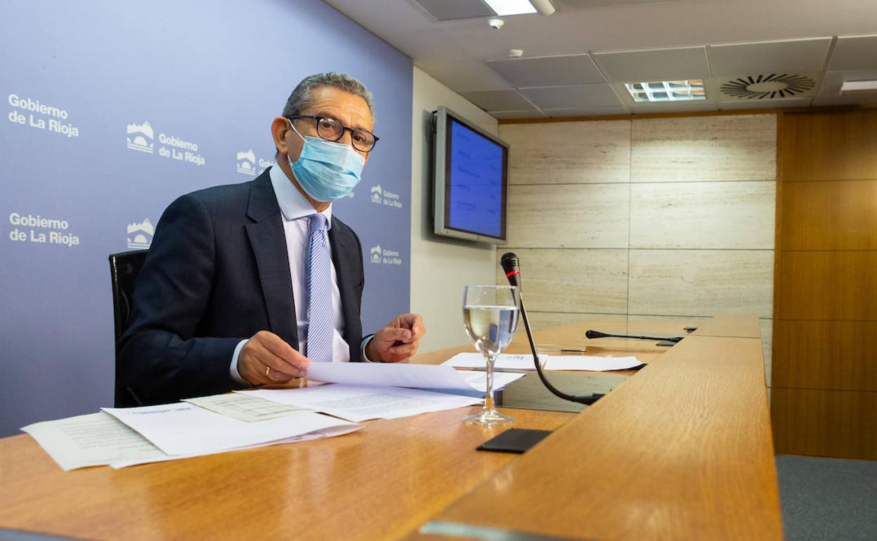 Celso González, durante la presentación de los Presupuestos. 