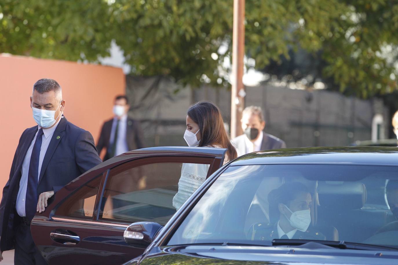 La reina Letizia ha visitado Haro para inaugurar el curso académico 2021/22 de Formación Profesional en el IES Ciudad de Haro. 