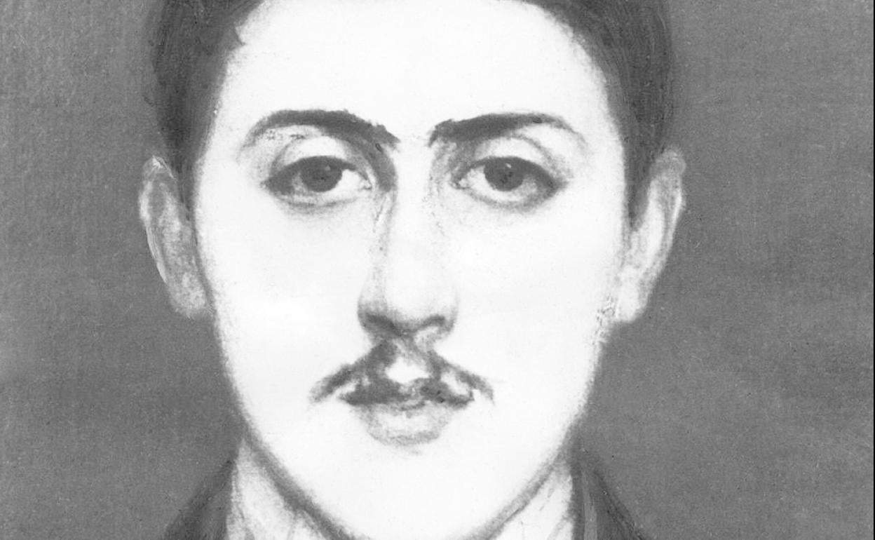 Marcel Proust retratado por Jean-Emile Blanche. 