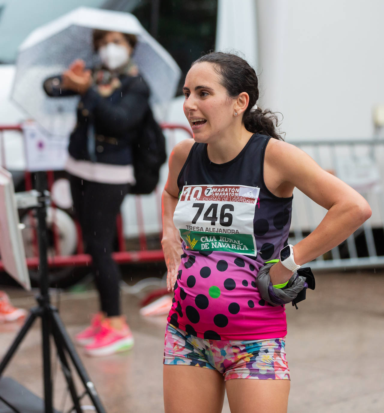 La lluvia no ha frenado la ilusión de los participantes en la prueba