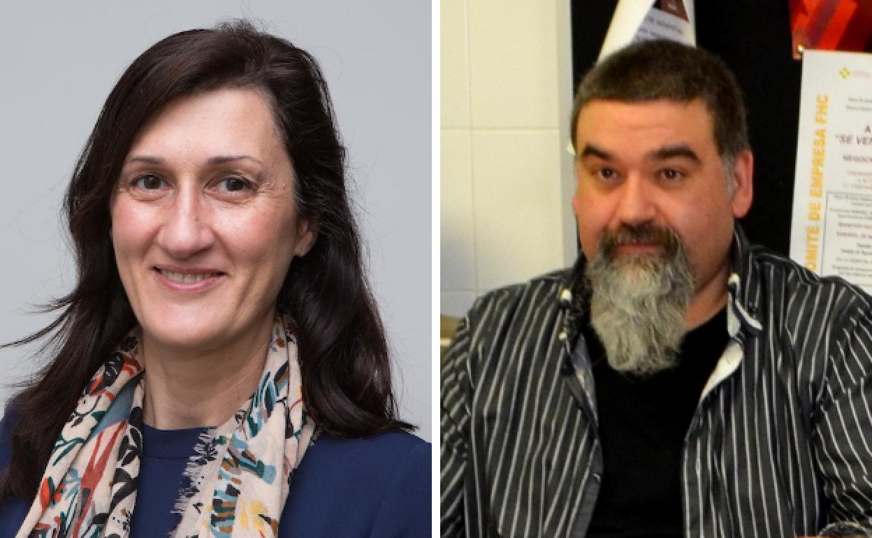 Belén Pérez y Jesús Junquera, directora médica y director de Recursos Humanos del hospital de Calahorra