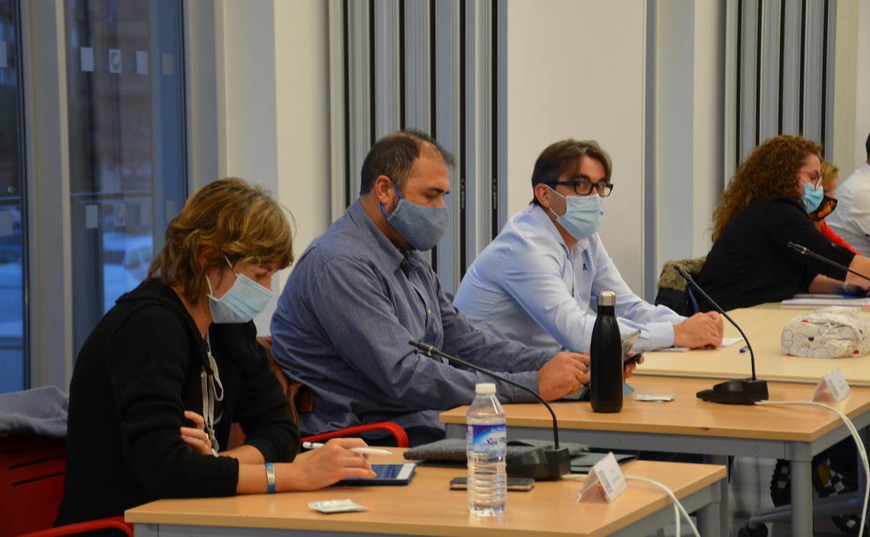 Concejales de Cs en un Pleno. 