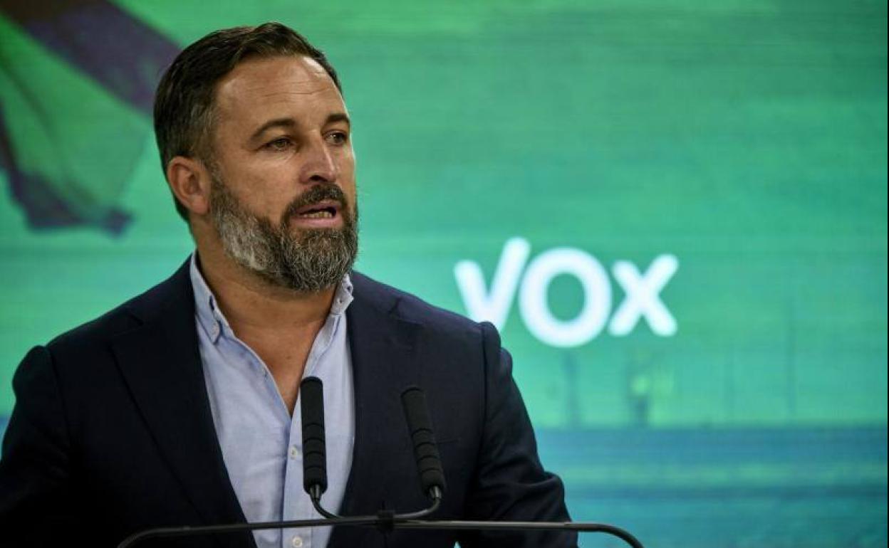 El presidente de Vox, Santiago Abascal.