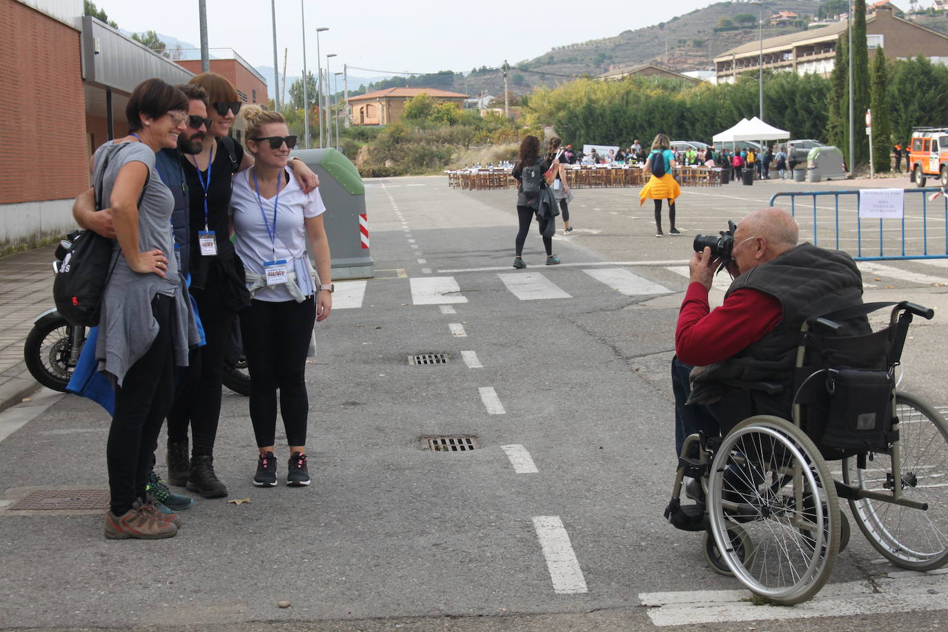 Ciento cuarenta caminantes participaron en la iniciativa. 