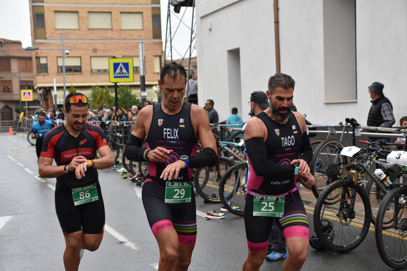 El séptimo duatlón cross de Rincón de Soto contó este domingo con 152 participantes, 92 en individual y 60 en pareja.