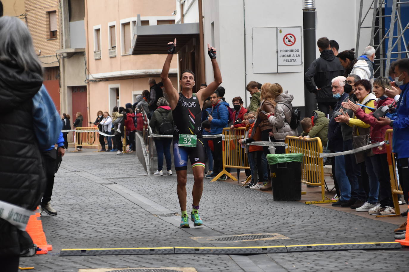 El séptimo duatlón cross de Rincón de Soto contó este domingo con 152 participantes, 92 en individual y 60 en pareja.