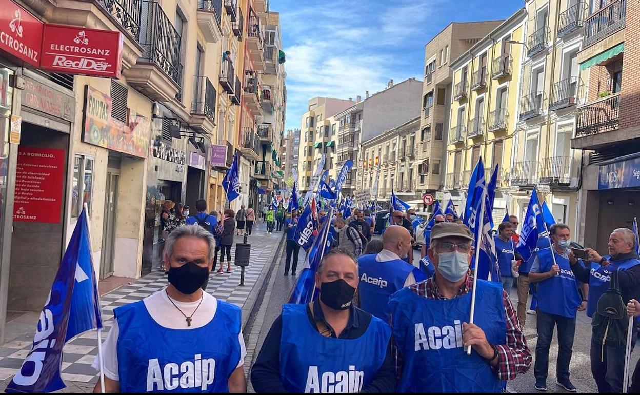 Los funcionarios de prisiones de Logroño se manifiestan en Cuenca