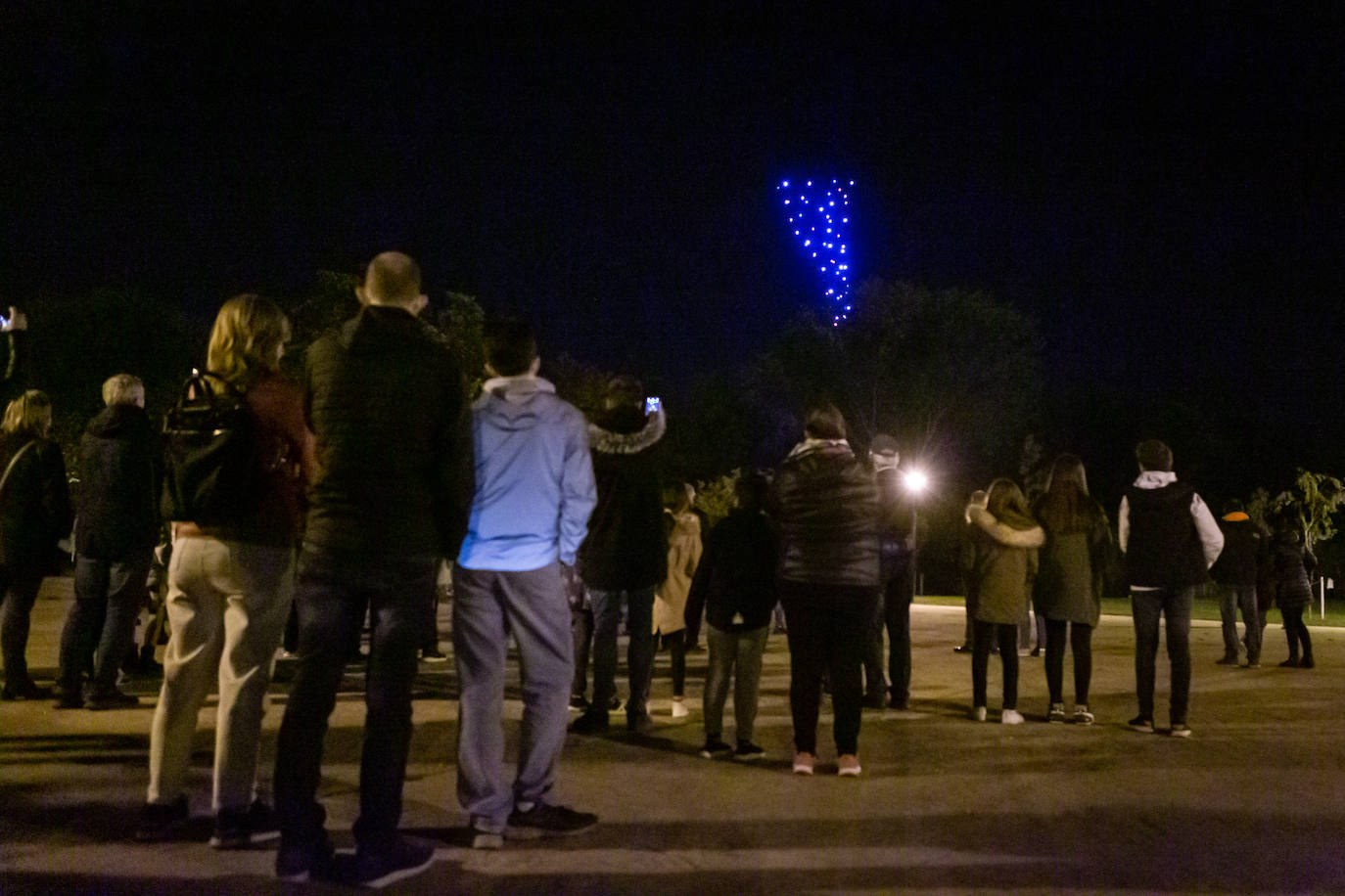 Fotos: La noche de los drones en el cielo logroñés