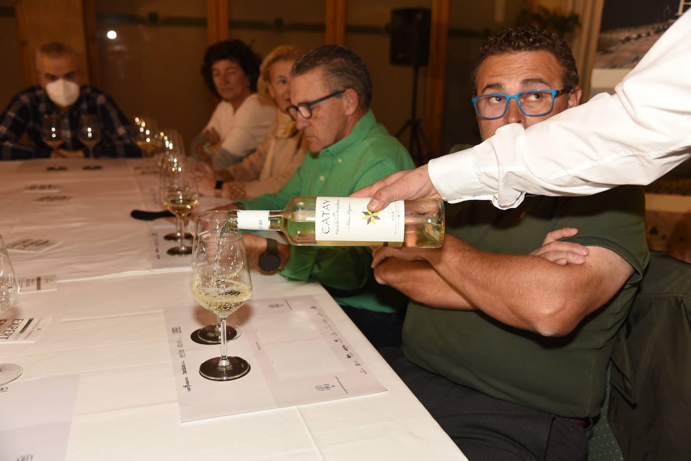 Los participantes en el torneo Finca de los Arandinos de la Liga de Golf y Vino, organizado por lomejordelvinoerioja.com, disfrutaron de los vinos de la bodega tras la jornada de juego.