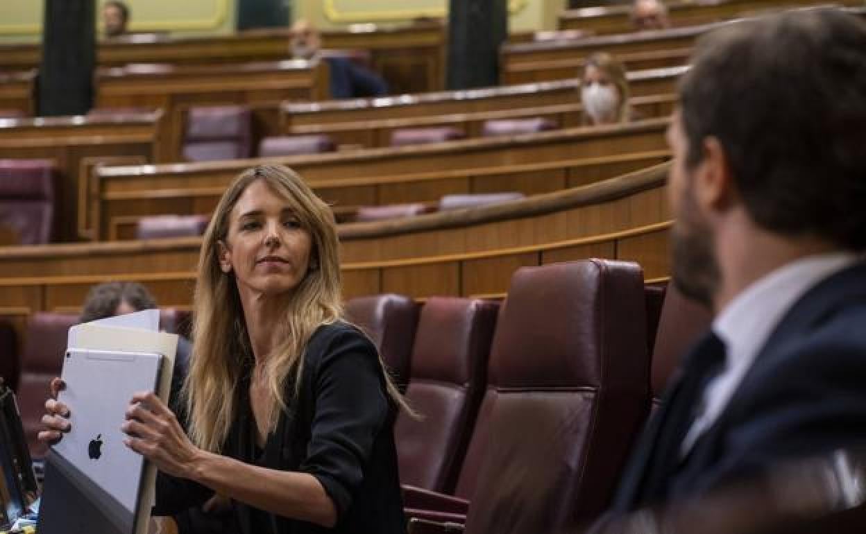 Álvarez de Toledo y Casado, en una sesión en el Congreso 