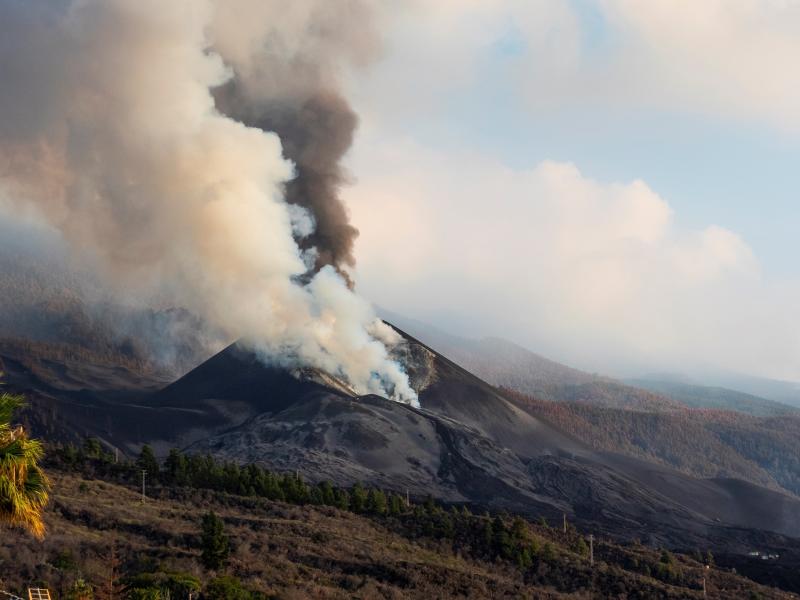 El volcán CUmbre Vieja. 