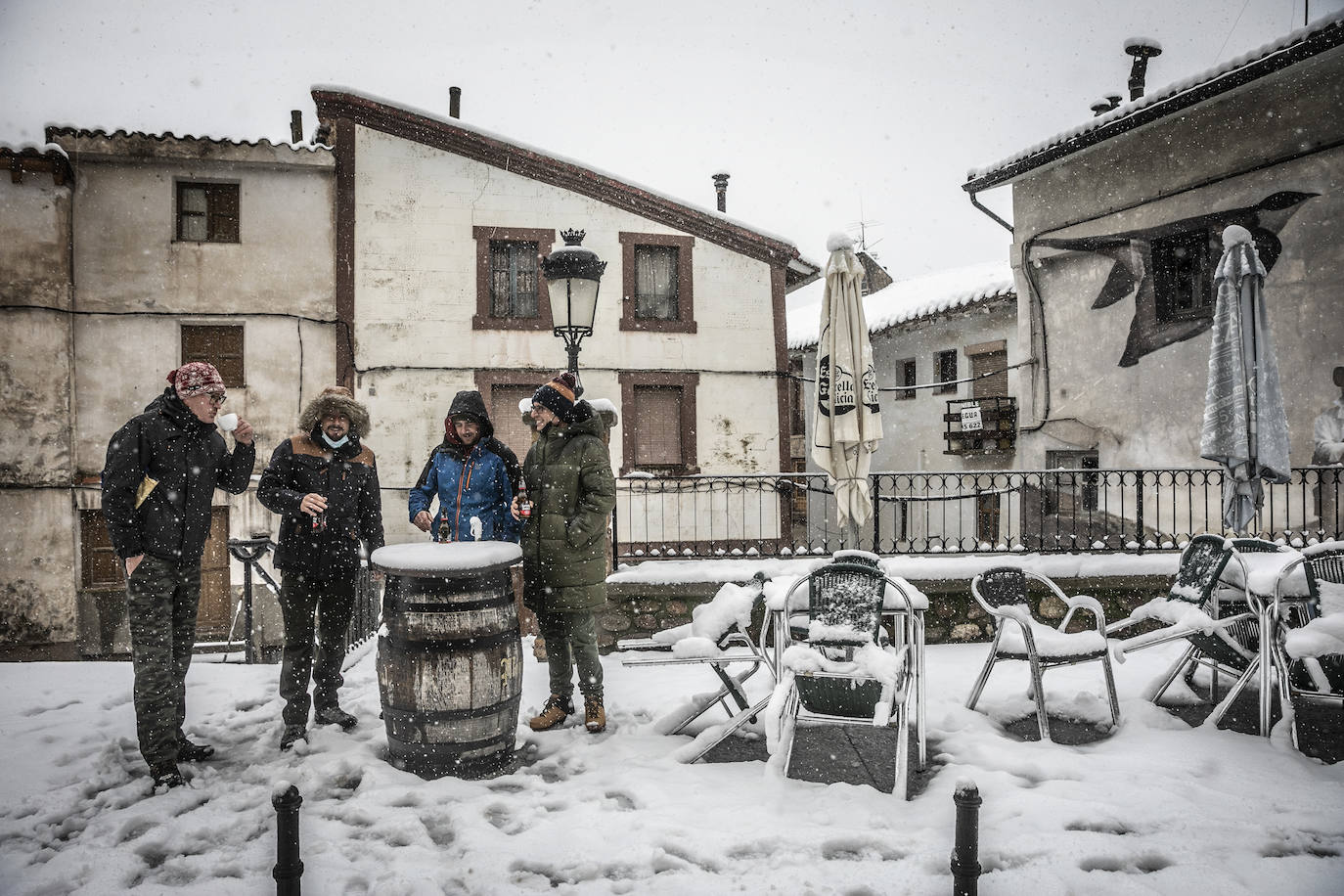 Fotos: Los Cameros, cubiertos de nieve