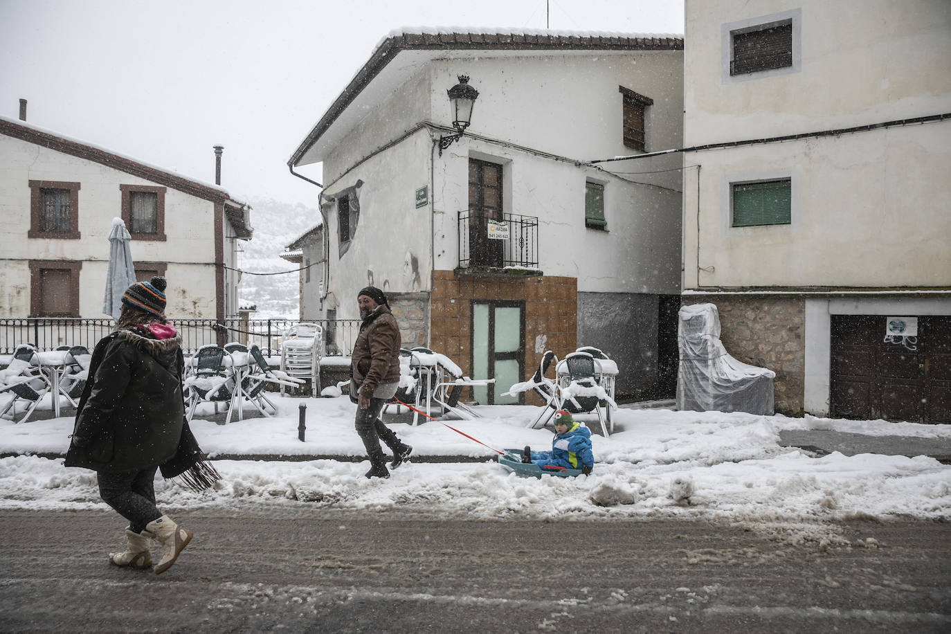 Fotos: Los Cameros, cubiertos de nieve