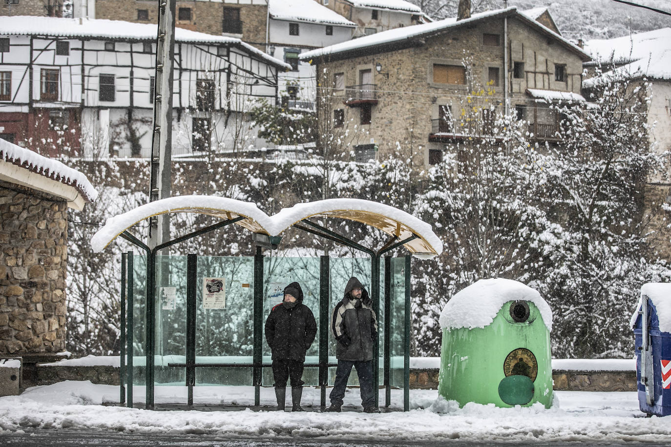 Fotos: Los Cameros, cubiertos de nieve